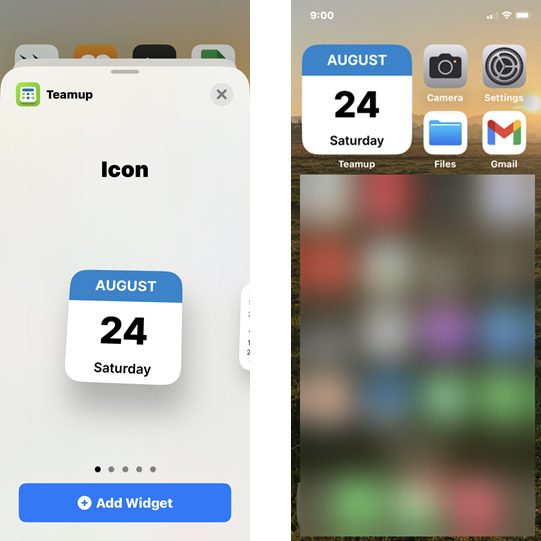 add teamup date widget to iPhone home screen.png